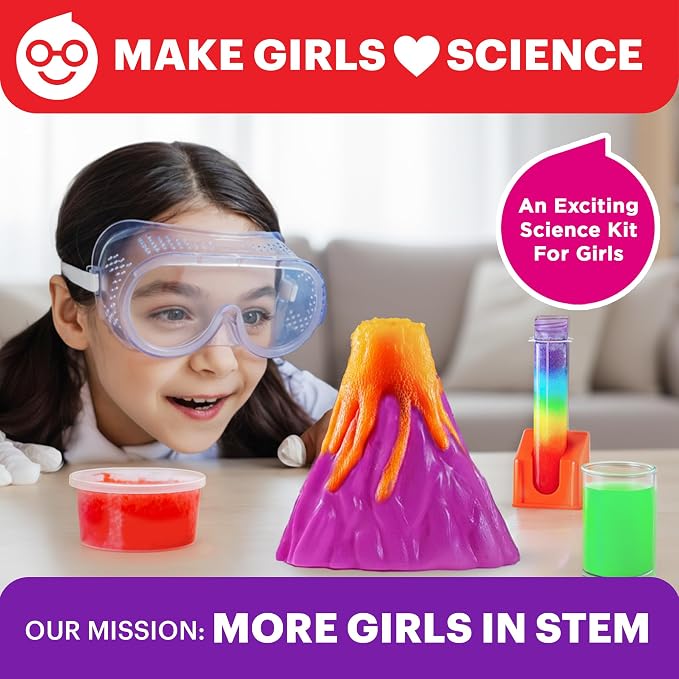 Doctor Jupiter Girls' Super Science Experiments Kit for Kids Ages 8+ | Science Kits for Kids Ages 8-12, Birthday Gift Ideas for Girls 8, 9, 10, 11, 12 Year Olds, STEM Educational Toys