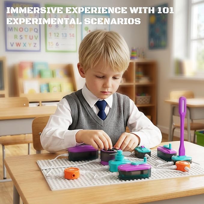 STEM Science Circuit Exploration Kit for Kids | 450+ DIY Project, Educational STEM Toy, Christmas Birthday Gift for Age 6+
