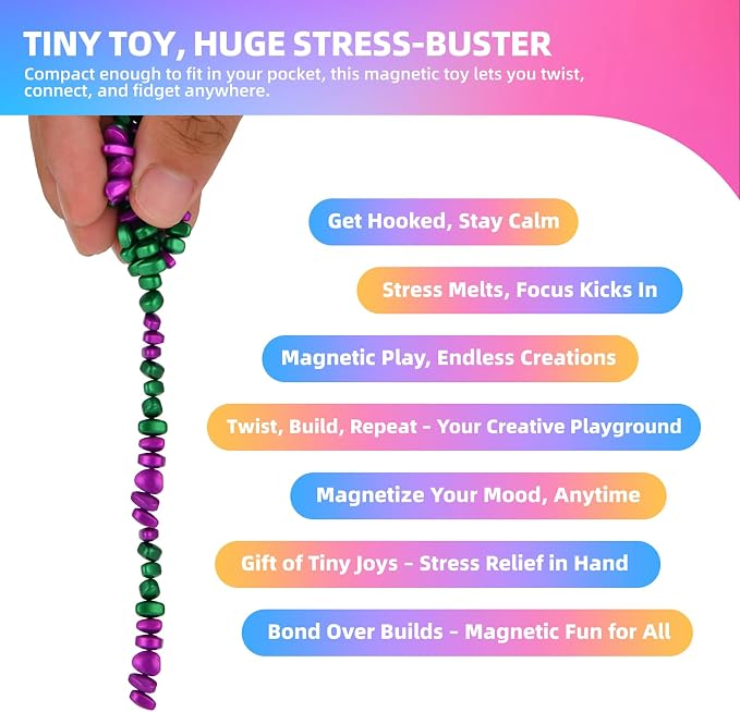 550pcs Fidget Toys Adults,Stress Relief Sensory Toys for Autism ADHD Anxiety,Smooth Ferrite Stones Desk Fidgets Toys,Fidget Toys Gifts