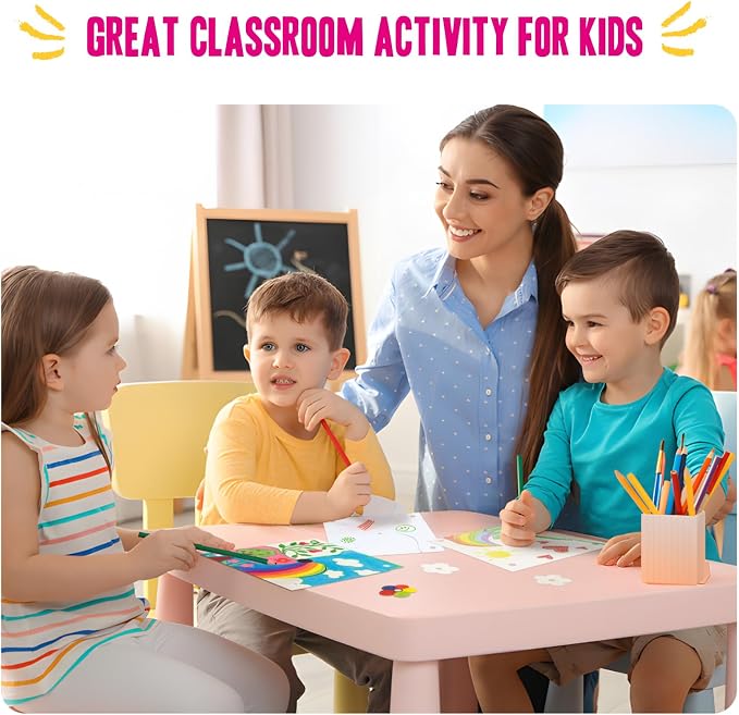 24 Pack DIY Pinwheels Craft for Kids - Summer Spring Crafts for Kids 3-5, 4-6, 4-8 - Fun & Easy Assembly, Bulk STEM Educational Activity for Camp, Sunday School Classroom, Birthday, Party Favor