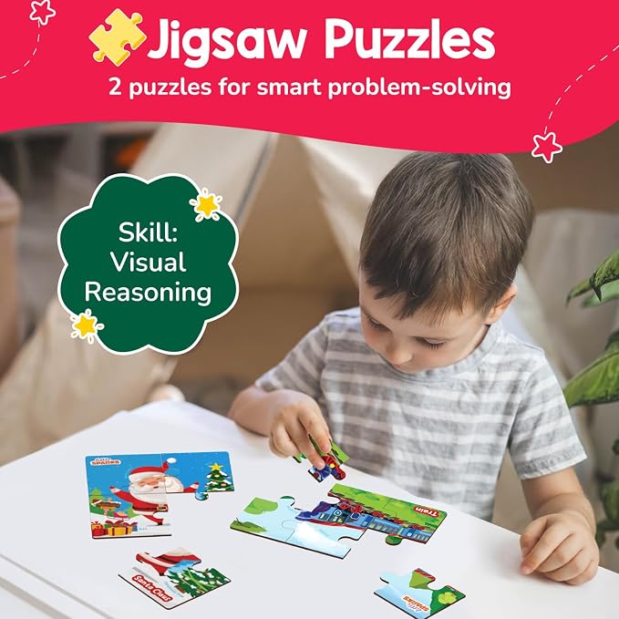Smartivity Montessori Busy Box for Kids 3-6 Years | 7-in-1 Preschool Kit for Vocabulary, Counting, Alphabet & Motor Skills | Educational Birthday Gift for Kids