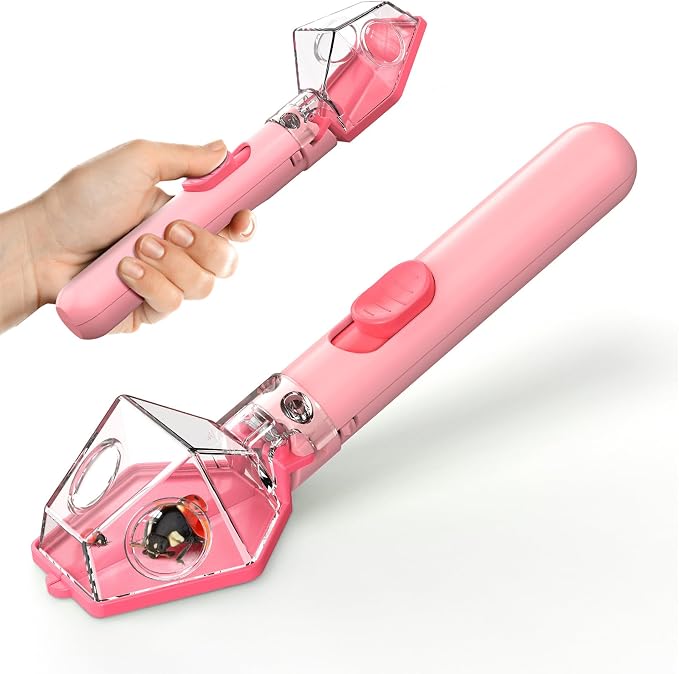 Bug Catcher for Kids, Insect Trap Kit with 6X Magnifier Glass - STEM Educational Exploration Tool for Indoor and Outdoor,Christmas Birthday Gifts Toys for Adults, Boys, and Girls,Pink