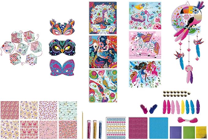Janod J07888 Pretty Decorations Multi-Activity Box Set, 11 Pieces