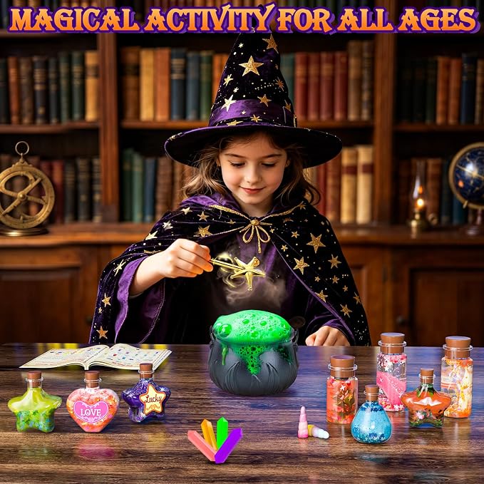 Potion Kits for Kids, Magic Mix Potion Set for Kids Ages 6-12, Mystery Potion Making Art & Craft Gift Toy for Christmas, Halloween & Birthday