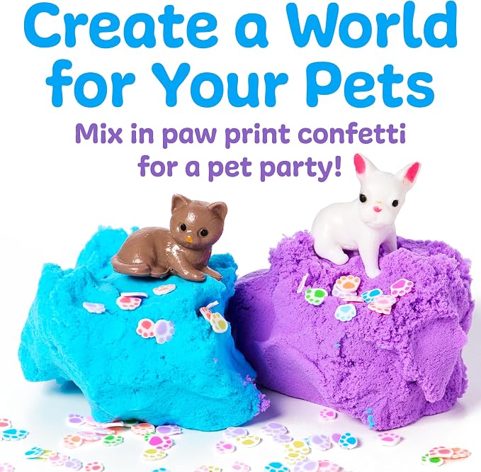 Creativity for Kids Sensory Minis Pets Kit | Cloud Clay Sensory Toy for Kids | Mess-Free, Screen Free Summer Supplies | Travel Activity for Kids (Ages 3+)