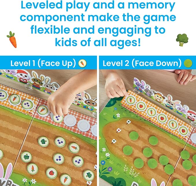 hand2mind Bunny Brunch, Cooperative Board Games, Toddler Educational Toys, Kindergarten Math Games, Preschool Learning Activities, Indoor Recess Games for Classroom, Easter Gifts for Kids