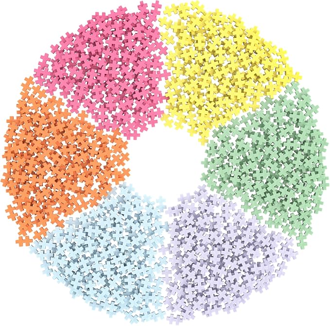 PLUS PLUS 240 Piece Gelato Mix - Mini Waffle Blocks, Classroom Must Haves | STEM Toys, Sensory Bin Fillers, Occupational Therapy Tools, Gifts for Boys & Girls, Christmas Stocking Stuffers for Kids
