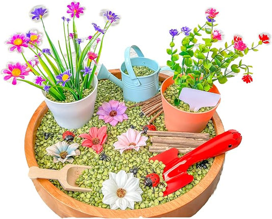Kids Sensory Bins Montessori Sensory bin, Sensory Toys, Sensory Bins, Sensory Bin for Preschoolers (Gardening)