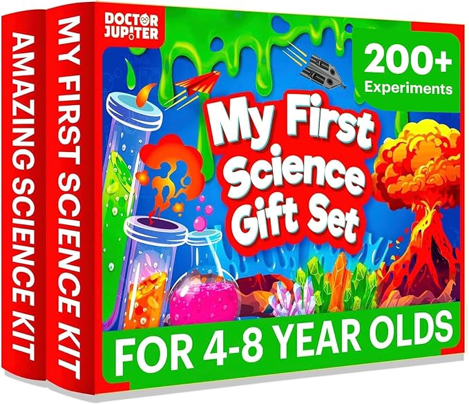 Doctor Jupiter My First Science Gift Set for Kids Ages 4+ | Birthday Gift Ideas for Boys & Girls 4, 5, 6, 7, 8 Year Olds, Science Kits for Kids Ages 5-7, STEM Educational Toys