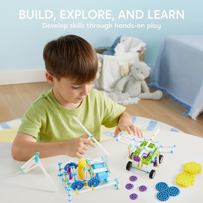 JOVA Klever Kits 36-in-1 Motor Robotic Kits, Make Your Own Kids Craft Kits Educational STEM Toys for Ages 8-13 Boys and Girls, Science Gifts for 8 Years Old