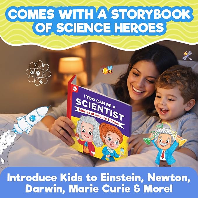 Doctor Jupiter Preschool Science Kit for Kids Ages 3-5, Birthday Gift | Science Kits for Kids Ages 3-5, 100+ Experiments, Birthday Gift for Boys & Girls Ages 3,4, Learning & Educational Toy