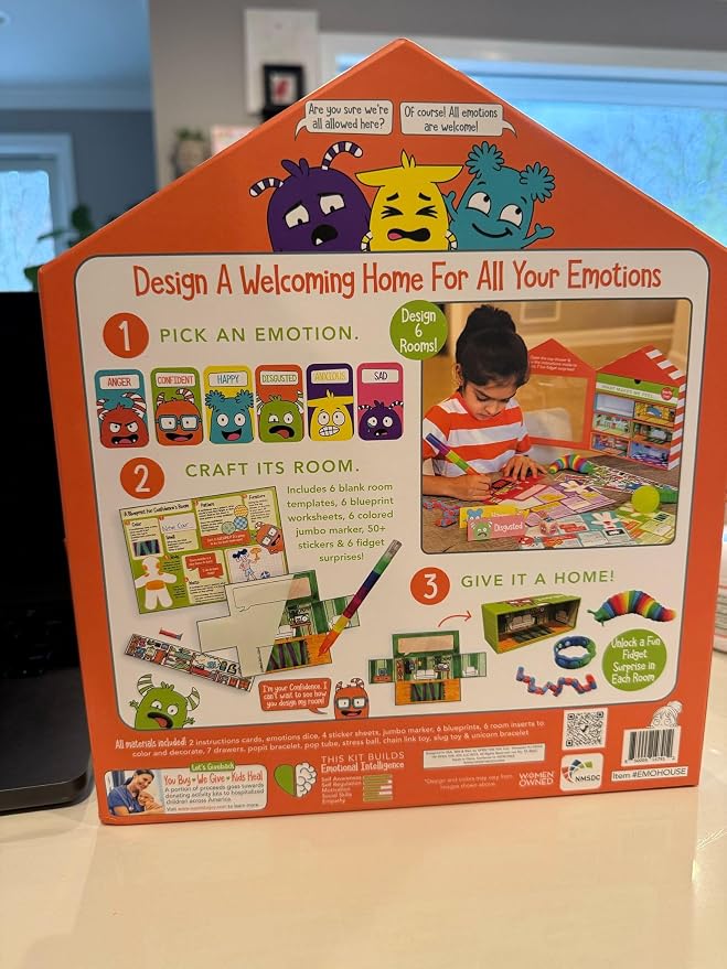 Open The Joy House of Emotions – Kids SEL DIY Emotional Craft Kit