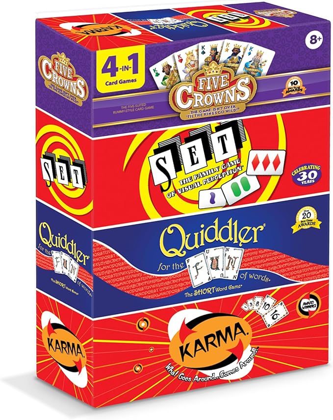 Five Crowns 4 Pack Bundle Card Games for Kids