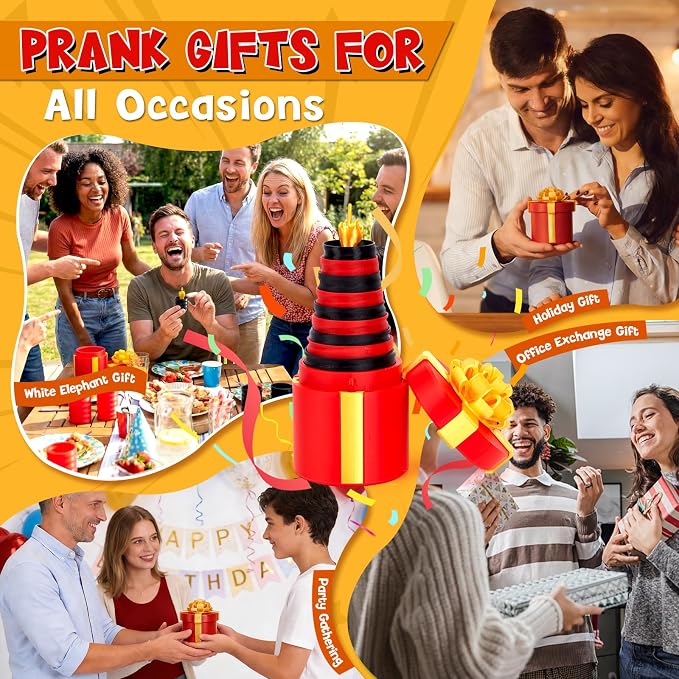 4.72 in Gotcha Box, 3D Printed Prank Mystery Box for Men Women, Annoying Nesting Gift Boxes with La Puta Caja Broma, Surprise Birthday Gifts Prank Puzzles for Adults Best Friends Her/Him