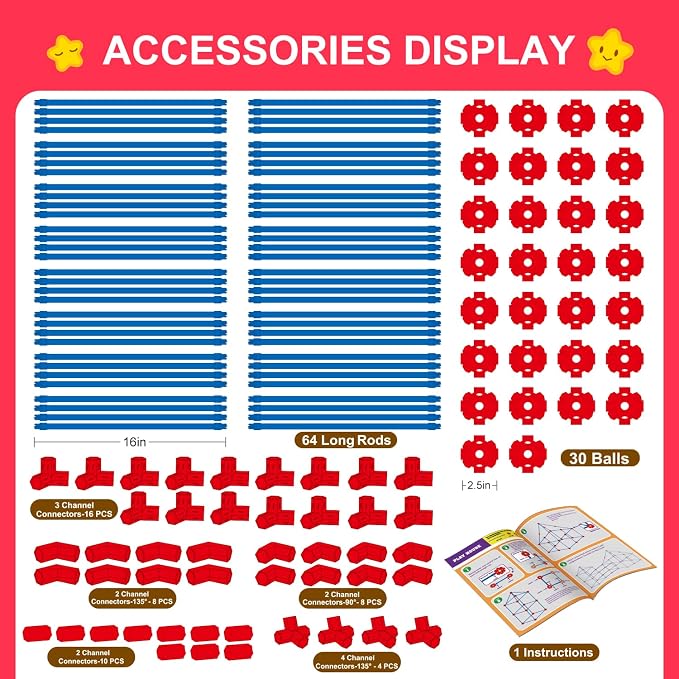 Fort Building Kit for Kids,STEM Construction Toys, Christmas & Birthday Gift for 4 5 6 7 8 9 10 11 12 Years Old Boys and Girls,Ultimate Creative Set for Indoor & Outdoors Activity,140 Pcs,Original | STEM Construction Toys, Gift for 4 5 6 7 8 9 10 11 12...
