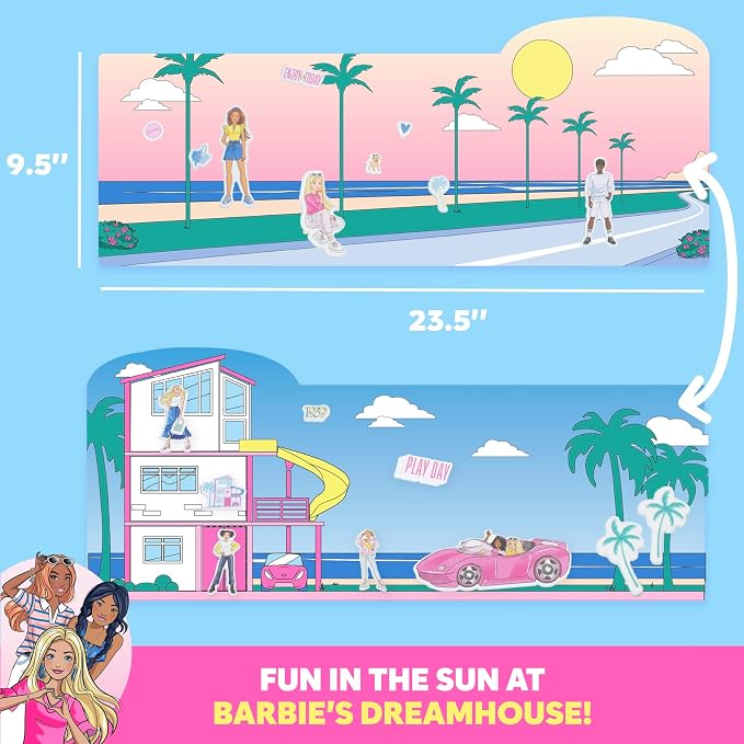 Horizon Group USA Puffy Sticker Playset for Kids, Barbie