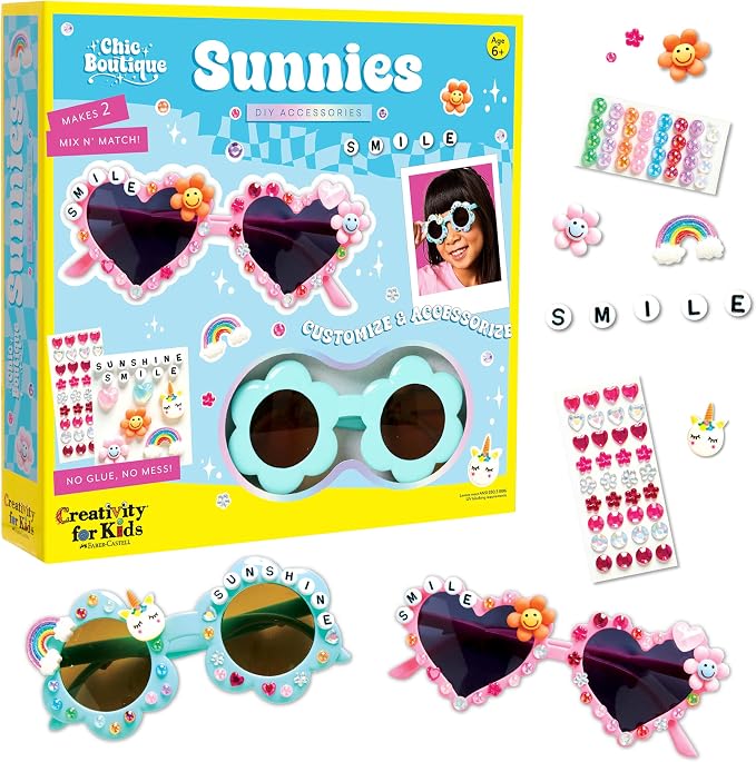 Creativity for Kids Chic Boutique Sunnies: DIY Crafts for Girls, Kids Activities & Toys for Girls, Birthday & Summer Activities (Ages 6+)