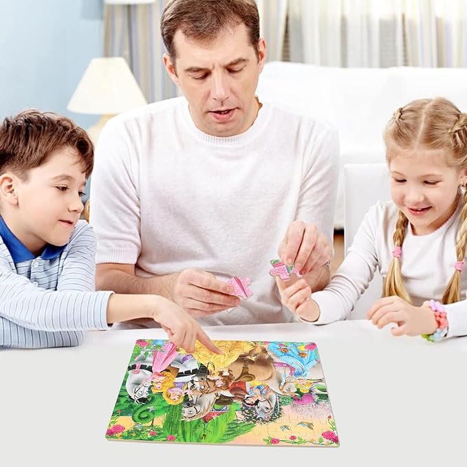 Puzzles for Kids Ages 4-6,100 Piece Puzzles for Kids Ages 6-8 in Metal Box | Educational Learning Jigsaw Puzzles Puzzle Games for Boys and Girls