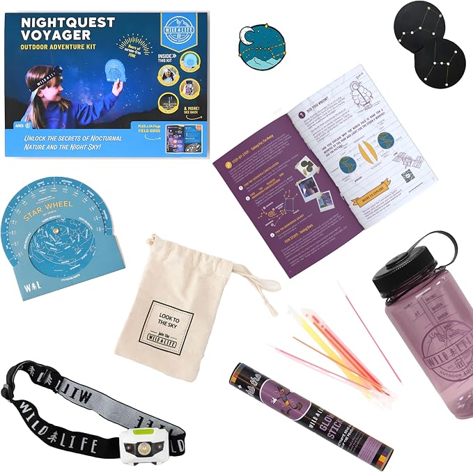 Nightquest Voyager Stargazing Kit for Ages 8+ | Nocturnal nature exploration set that teaches constellations and lets kids observe wildlife at night, a STEM discovery gift