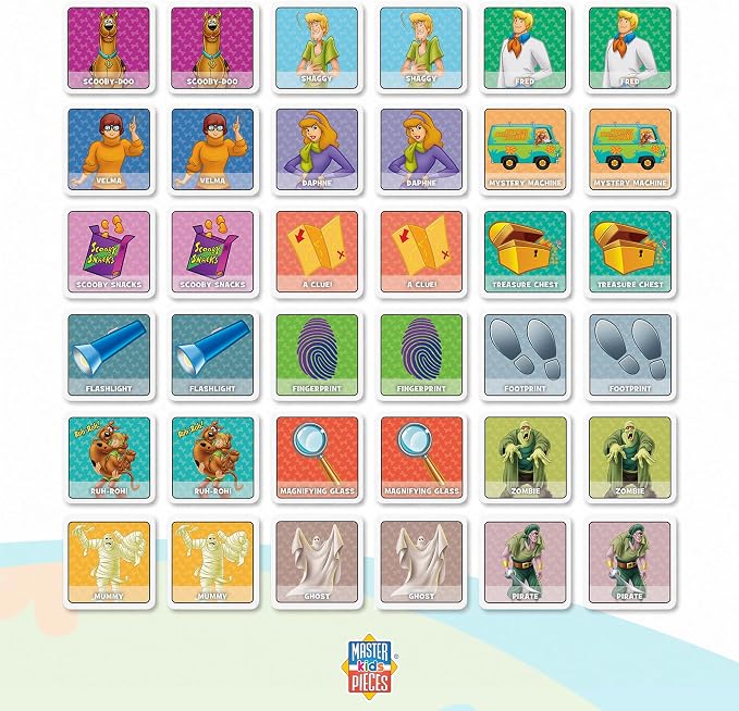 Masterpieces Officially Licensed Scooby-Doo! Picture Matching Card Game for Kids and Families