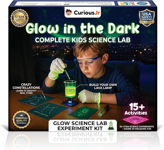 PW Glow in The Dark Science Experiment Kit for Kids, 15+ Amazing Science Experiments, STEM Learning for 8-12 Years Old, Birthday Gift for Boys & Girls Standard Multicolor | For 8-12 Year Olds, Learn Physics, Certified Safe, Birthday Gift For Boys and G...