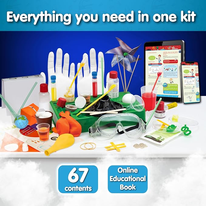 Science4you 150 Science Experiments for Kids Ages 8-12 - Super Science Kits for Kids, Chemistry Set + Stem Toys, Gifts for Boys and Girls Age 8 9 10+