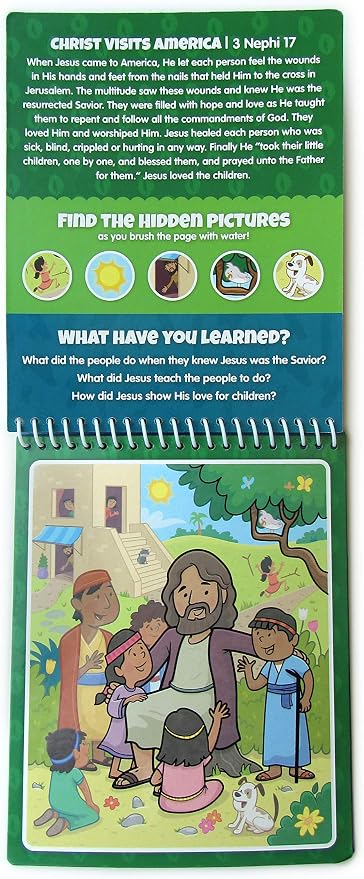 Water Reveal Coloring Scripture Book for Kids Ages 3+. Book of Mormon Stories: Preschool, Elementary, Primary, Christian, Religion