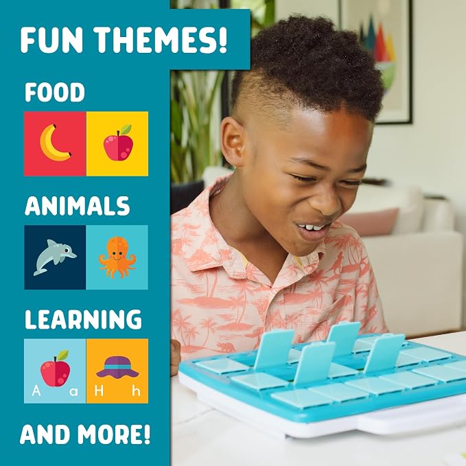 Chuckle & Roar - 40 Activities on 20 Cards - Grow-with-Me Game Modes | Travel Friendly Matching Game, Grow With Me Levels, Fine Motor Skills, Educational, Giftable