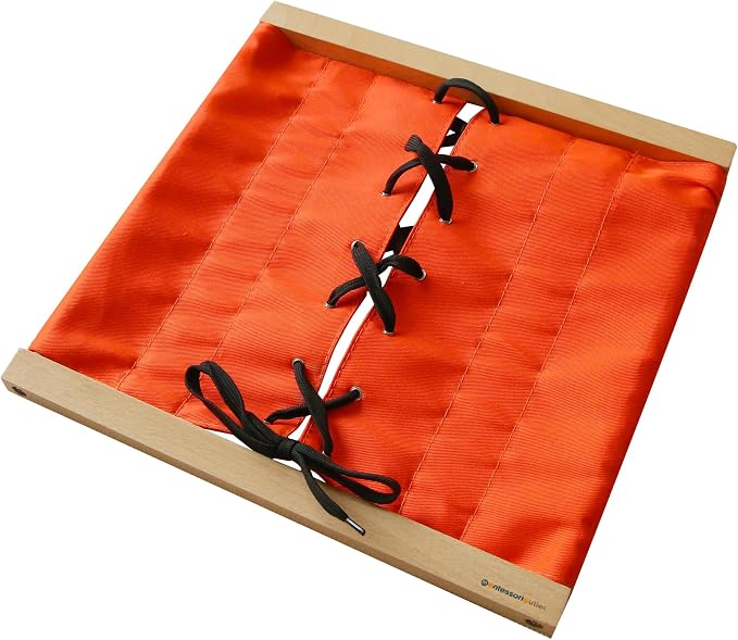 Lacing Frame | Practical Life Material for Toddlers & Preschoolers, Develop Fine Motor Skills & Independence (Ages 3-6)