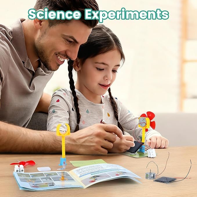 5 STEM Science Kits for Kids Teens, Electric Circuit Fan Experiments | Fans Building Kit Age 8-12 12-14, Engineering Activities Circuits Science Fair Projects STEM Toys 1st 2nd 3rd 4th Grade