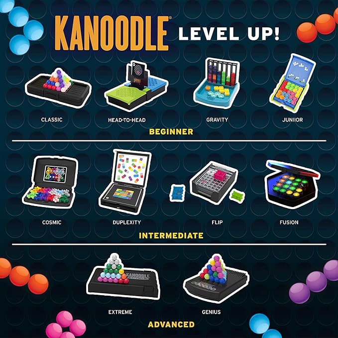 Educational Insights Kanoodle Gravity - 3D Brain Teaser Puzzles for Kids, Spatial Puzzle Games for Adults, Teens and Kids, Problem Solving Toys and Logic Puzzles, Single Player Games