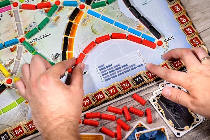 Asmodee Ticket to Ride Board Game (2025 Refresh) - A Cross-Country Train Adventure for Friends and Family, Strategy Game for Kids & Adults, Ages 8+, 2-5 Players, 30-60 Minute Playtime | A Cross-Country Train Adventure for Friends and Family, Strategy G...