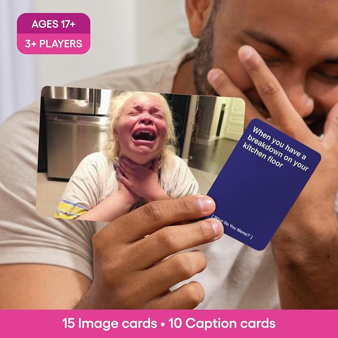 What Do You Meme? Trisha Paytas Expansion Pack by Relatable, Card Games for Adults, Featuring YouTube Influencer Trisha Paytas, All New Meme Game Content, Includes 15 Image Cards and 10 Caption Cards