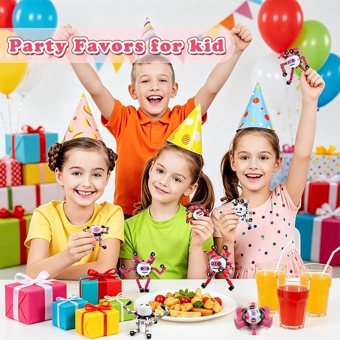 3 PCS Travel Toys Transformable Fidget Spinners Toys for Kids and Adults Sensory Toy for Boys Teens Stress Relief Autism ADHD Cool Road Trip Travel Essential Birthdays Gifts for Party Favors