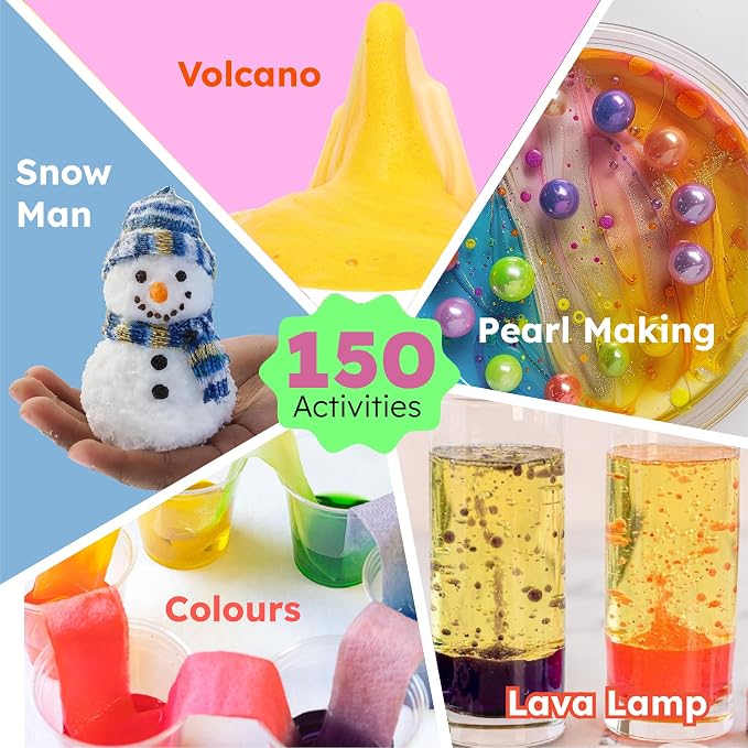 Butterfly EduFields 150+ Experiments Girls Science Kit for Kids Ages 8-12 | Slime & Volcano Science Experiments Projects | Educational STEM Learning | Birthday Gift for Girls Ages 8-12 | Craft Kit