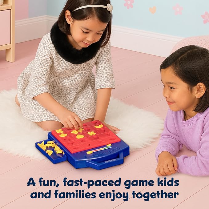 Winning Fingers Shape Toy Puzzle Game – Pop Up Board Game with Shape Puzzles - Two Players Concentration Games Puzzle Board Matching Game - Educational Toy for Kids 3 Years and Older