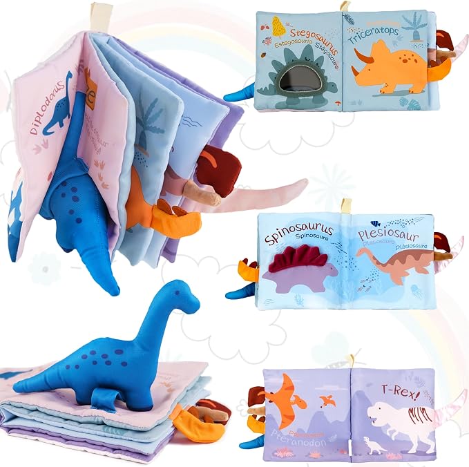 Richgv Baby Books 0-6 Months,Early Development Toy,Baby Boy Gifts Baby Toys | Touch Feel Crinkle Book 0-3-6-12 Months, Baby Shower Gifts, Newborn Infant Tummy Time Toy, Baby Stocking Stuffers, Xmas Gifts