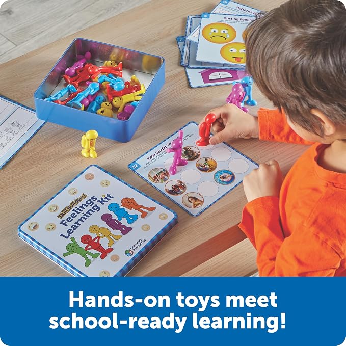 Learning Resources Skill Builders Feelings Learning Kit | SEL Activities, Social Skills Activities For Kids, Talking Flash Cards For Toddlers, Toddler Toy