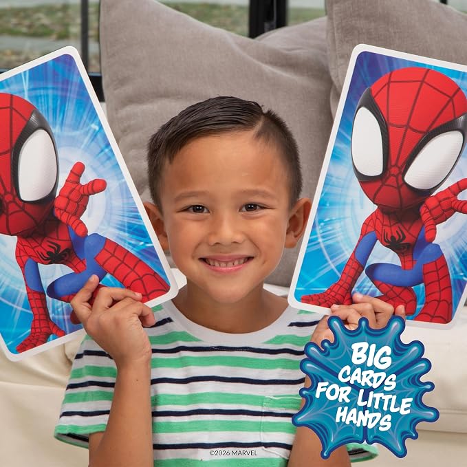Giant Matching Card Game Spider-Man, Memory Game, Jumbo Playing Cards, 3+ | Marvel Toys, Giant Card Games, Family Game Night, Travel Games, Playing Cards, Screen-Free, Travel Game, Holiday Game