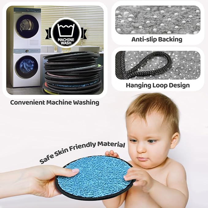 Upgraded 16 Set Sensory Mats, Mixed Colors Sensory Toys for Kids with Autism, Tactile Wall Panel Montessori Toy, Educational Toys for 3 Year Old, Toddler Learning Classroom Supplies Gift(8.3 Inch) | Designed for children with autism and young learners,...