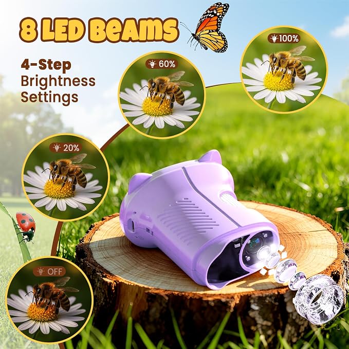 Handheld Digital Mini Microscope for Kids: 1000X 4K 2.4" Microscopes Toys | Portable Pocket STEM Electronic Learning Educational Science Kit 8-12 Birthday Gift 4 5 6 7 Year Old Boy Girl