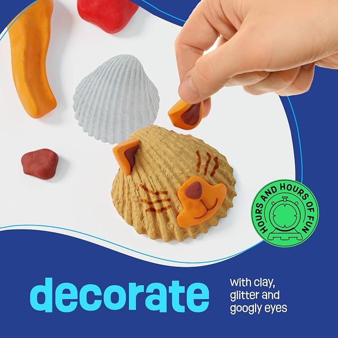 Shell Painting Craft Kit for Kids - Craft Activities Kits - Arts & Crafts | Gifts for Boys and Girls Ages 6-8, 8-12 Years Old - Creative Art Activity Gift - Toys for Age 6 7 8 9 10 11 12 Year Old