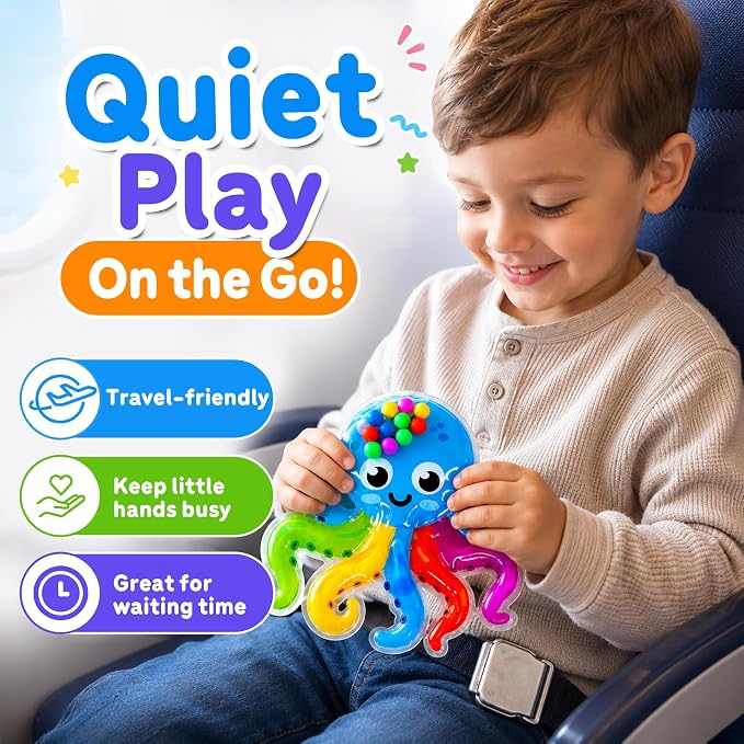 3PCS Color Sorting Sensory Squeeze Fidget Toys for Kids,Montessori Preschool Learning Fine Motor Skils Matching Travel Roadtrip Toy Birthday for Boys Girls Ages 3+