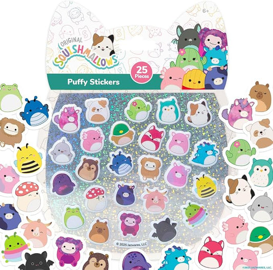 Horizon Group USA Puffy Sticker Playset for Kids, Squishy Squishmallows