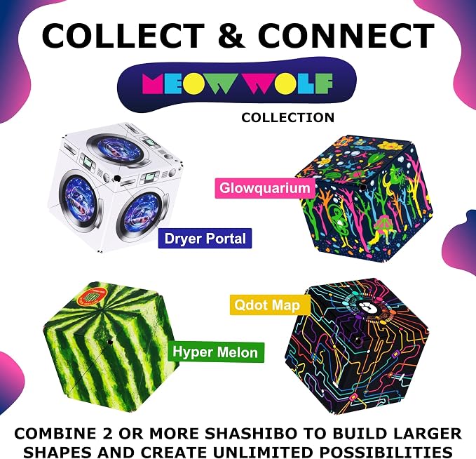 Shashibo DODECA Magnetic Puzzle Cube, Stress Relief Fidget Toy | 100+ Possible Shapes, Sensory Fidget Toy For Adults & Kids, Fun Shape Shifting Puzzle Box For All Ages