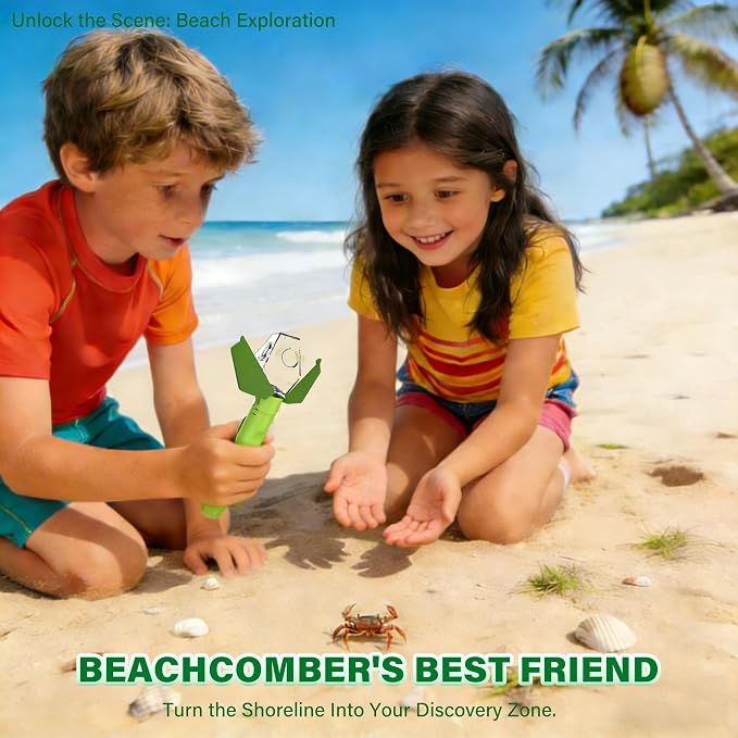 Bug Catcher for Kids, Insect Trap Kit with 6X Magnifier Glass - STEM Educational Exploration Tool for Indoor and Outdoor,Christmas Birthday Gifts Toys for Adults, Boys, and Girls(Green 2PCS)