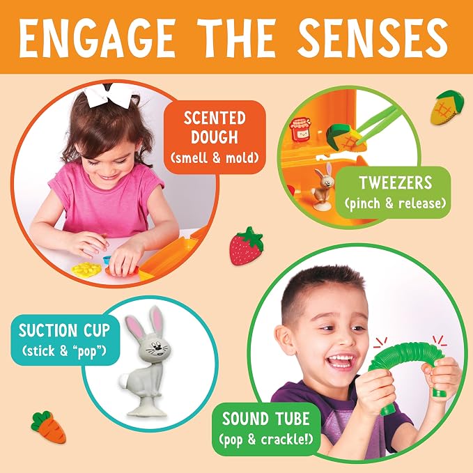 Creativity for Kids Sensory On The Go: Farmers Market - Preschool and Toddler Learning Sensory Kit, Sensory Bin Toddler Activities for Ages 3-5+