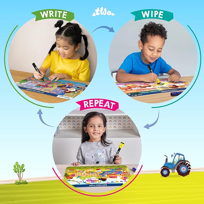 Skillmatics Search and Find – Sight Words, Reusable Activity Mats | Educational Learning Activities, Repeatable & Builds Vocabulary, Screen-Free, Gifts for Kids Ages 4, 5, 6, 7