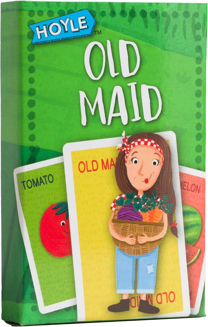 Hoyle 6-in-1 Kids Card Game Pack Go Fish Memory Old Maid Ages 3 Plus | 6 games in 1 pack Go Fish Memory Old Maid Crazy Eights Slap Jack and Matching, Ages 3 and up, 15 minutes or less