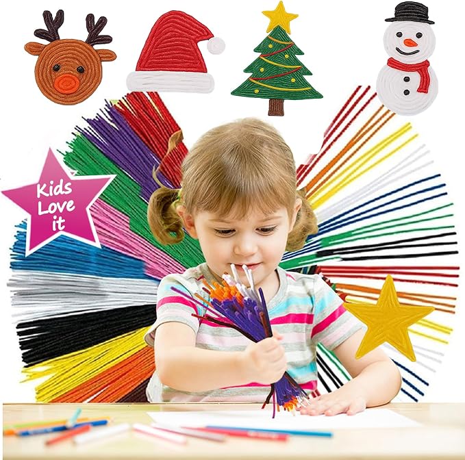 800PCS Wiky Sticks for Kids – Travel Toys for Road Trips | Mess-Free Sensory Wax Yarn Sticks for Toddlers, Car & Airplane, Fun Activities, Summer & Camping Non-Toxic Crafts, Ages 3+